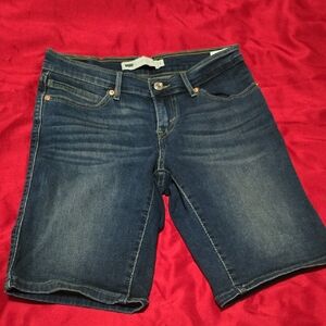 Levi's Dark Blue Denim Shorts